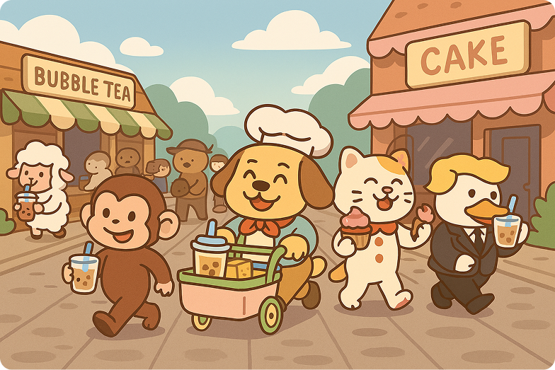 Animal Bubble Tea